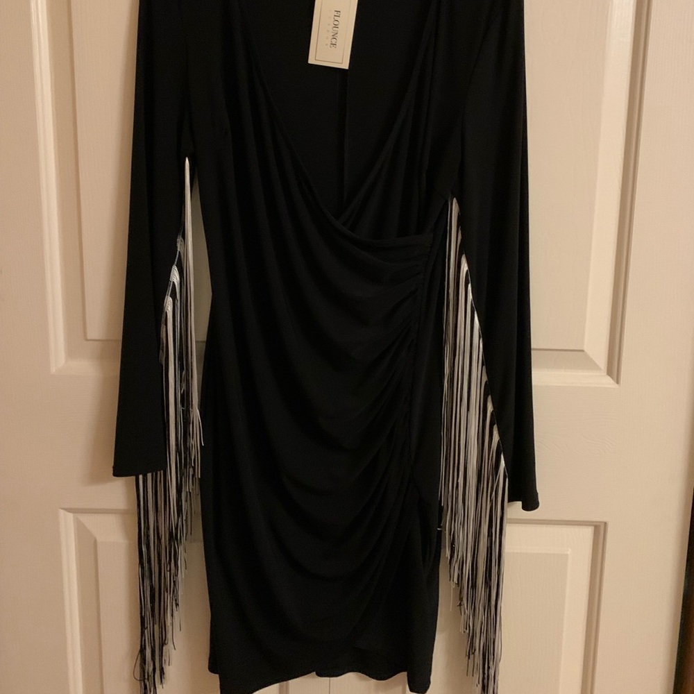 Black mini dress